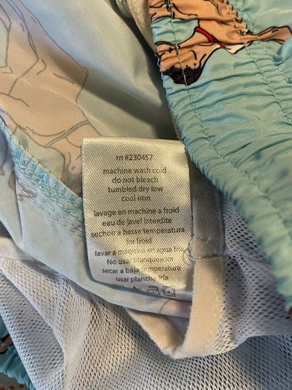 Ambsn Mens Swim Shorts Trunk Lined Medium French Bulldog Print Pockets Funny